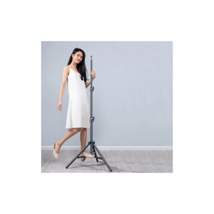 Штатив RTAKO RLD-001 1.7M Matte Carbon Steel Tripod Black (6975068278620)