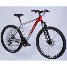 Велосипед Space 29" PHAETON DD FR рама-18" AL 2026 сріблясто-червоний (OPS-SP-29-181)