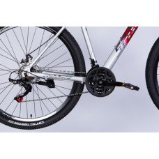 Велосипед Space 29" PHAETON DD FR рама-18" AL 2026 сріблясто-червоний (OPS-SP-29-181)