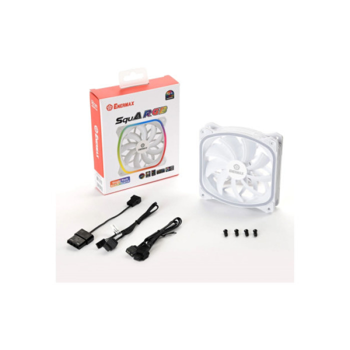 Кулер до корпусу Enermax SquA RGB White (UCSQARGB12P-W-SG)