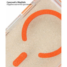 Чохол до мобільного телефона BeCover FIBRA Star Shine MagSafe Apple iPhone 17 Pro Orange (715429)