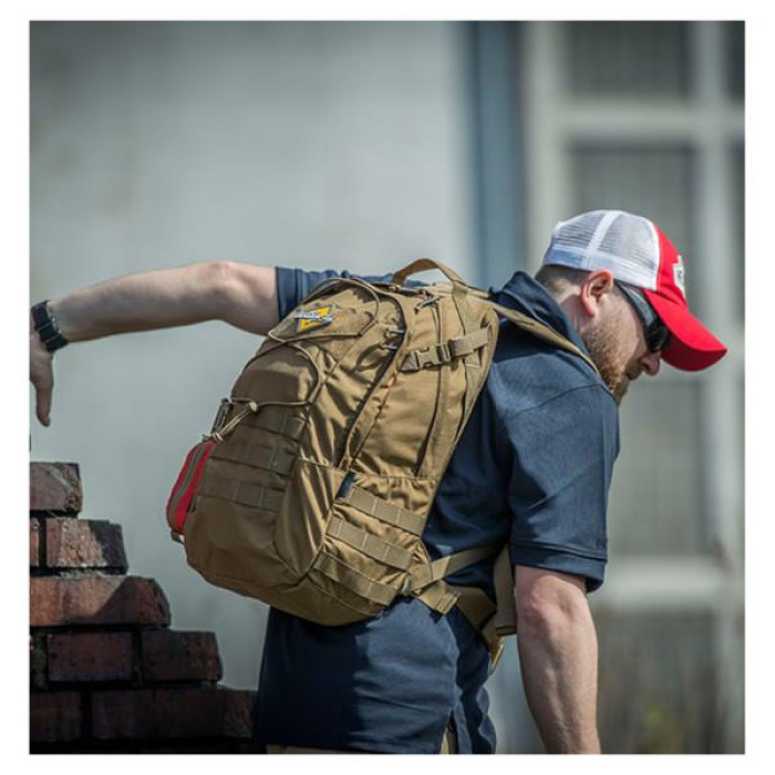 Рюкзак туристичний Helikon-Tex 21л Backpack - Nylon Polyester Blend - Melange Black-Grey (PL-EDC-NP-M1)