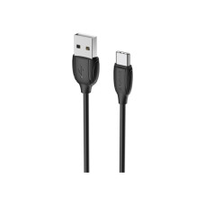 Дата кабель USB 2.0 AM to USB-C 1.0m 3A PVC BX19 black BOROFONE (6931474701794)
