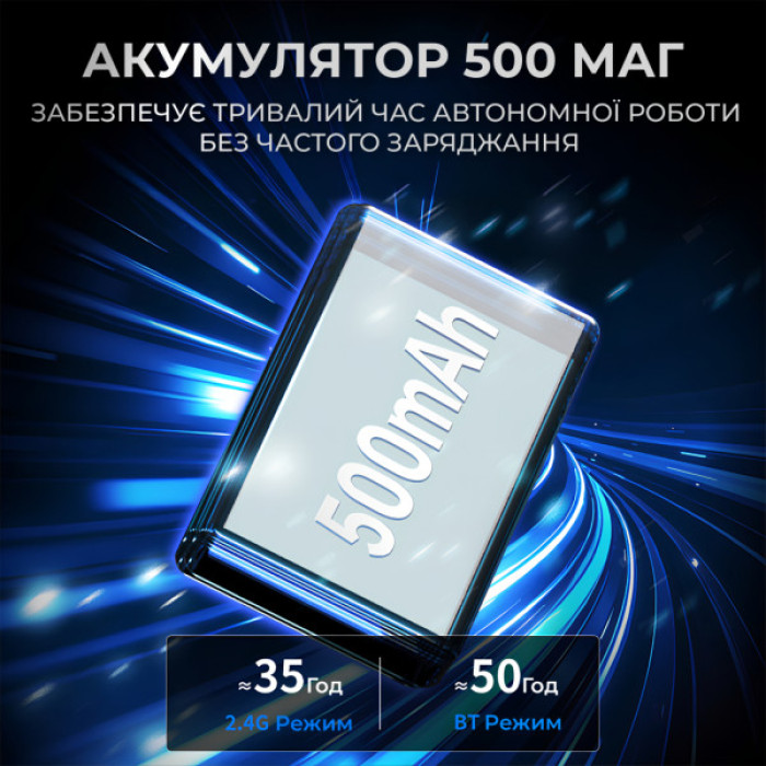 Мишка Ajazz AJ199 Carbon fiber Wireless/Bluetooth/USB White (AJ199-W)