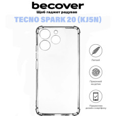 Чохол до мобільного телефона BeCover Anti-Shock Tecno Spark 20 (KJ5n) Clear (710858)