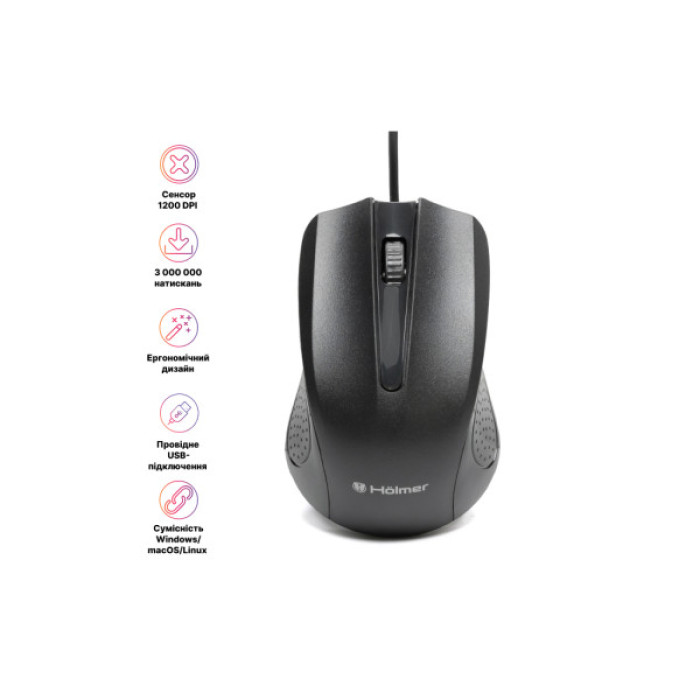 Мишка Hölmer M-02OF USB White (M-02OF)