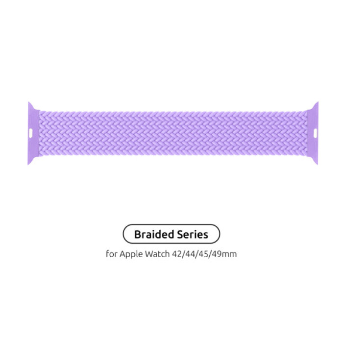 Ремінець до смарт-годинника Armorstandart Braided Solo Loop для Apple Watch 49/46/45/44/42 (Series 1-3) Lavender Grey Size 6 (148 mm) (ARM64910)
