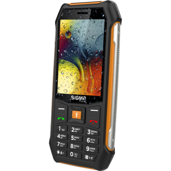 Мобільний телефон Sigma X-style 323 RAIN Black-Orange (4827798885727)