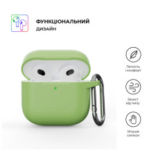 Чохол для навушників Armorstandart Hang Case для Apple AirPods 4 Matcha Green (ARM81286)