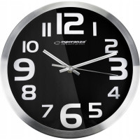 Настінний годинник Esperanza Wall Clock Zurich Black 25 см (EHC013K)