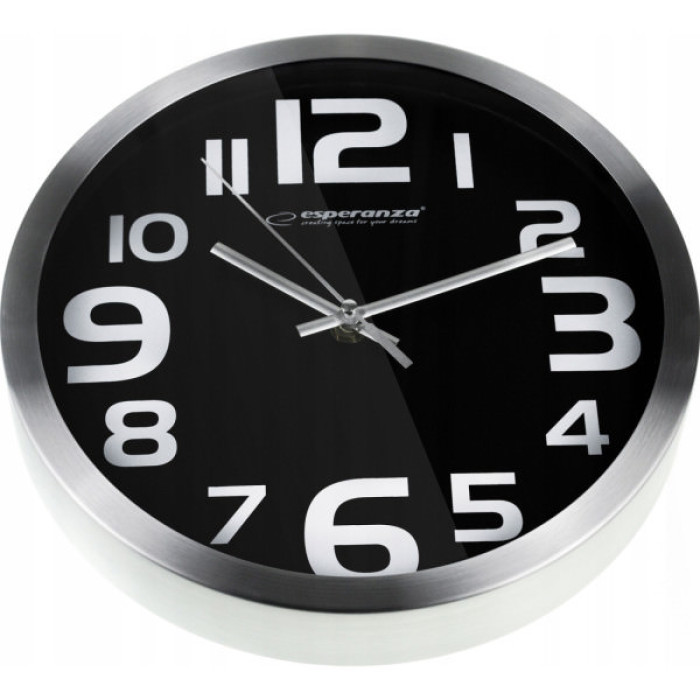 Настінний годинник Esperanza Wall Clock Zurich Black 25 см (EHC013K)