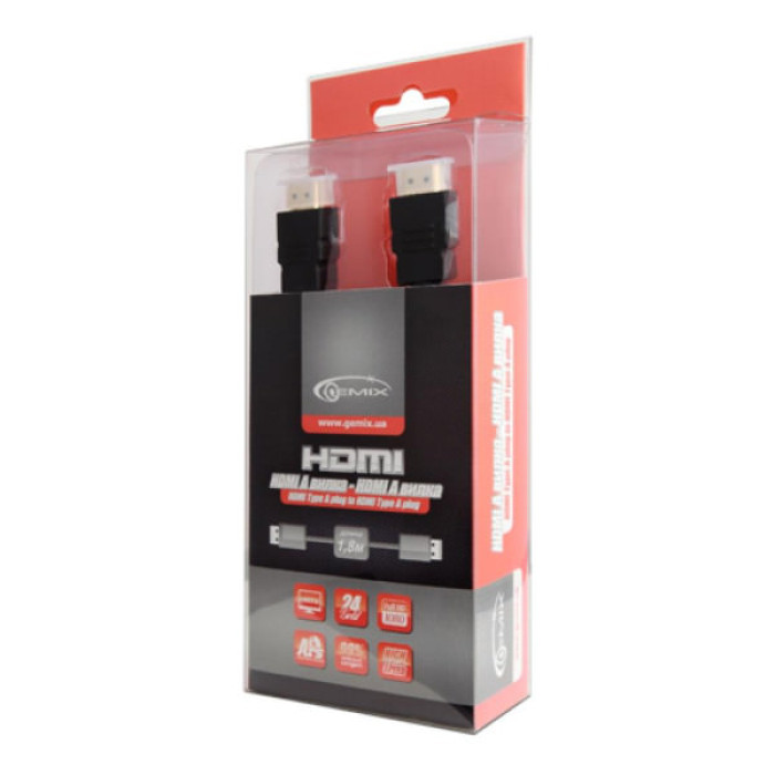 Кабель мультимедійний HDMI M to HDMI M 3.0m Gemix (Art.GC 1456)