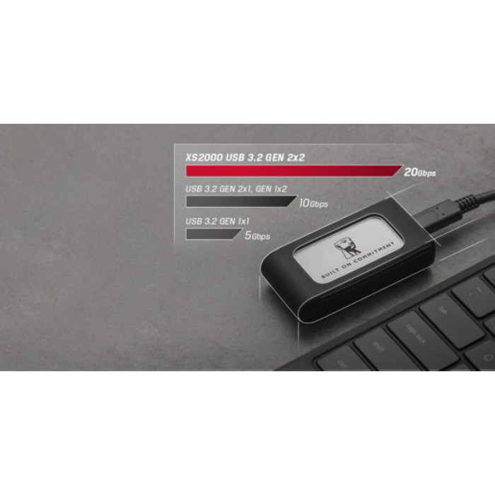 Накопичувач SSD USB Type-C 2TB XS2000 Kingston (SXS2000/2000GA)