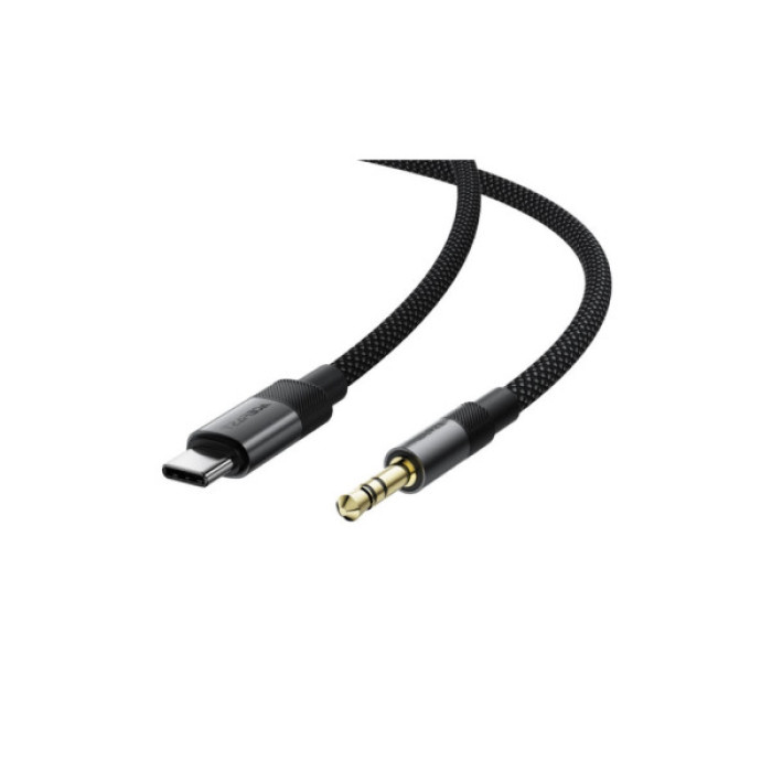 Кабель мультимедійний USB-C to 3.5mm M 0.15m black Acefast (6974316285274)