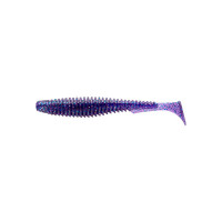 Силікон рибальський FishUP U-Shad 3" 060 - Dark Violet/Peacock&Silver (9шт/уп) (1864.00.55)