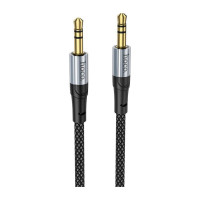 Кабель мультимедійний 3.5mm M to 3.5mm M 1.0m Black HOCO (6942007608800)