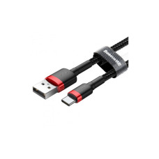 Дата кабель USB 2.0 AM to USB-C 2.0m 2A red-black Baseus (CATKLF-C91)