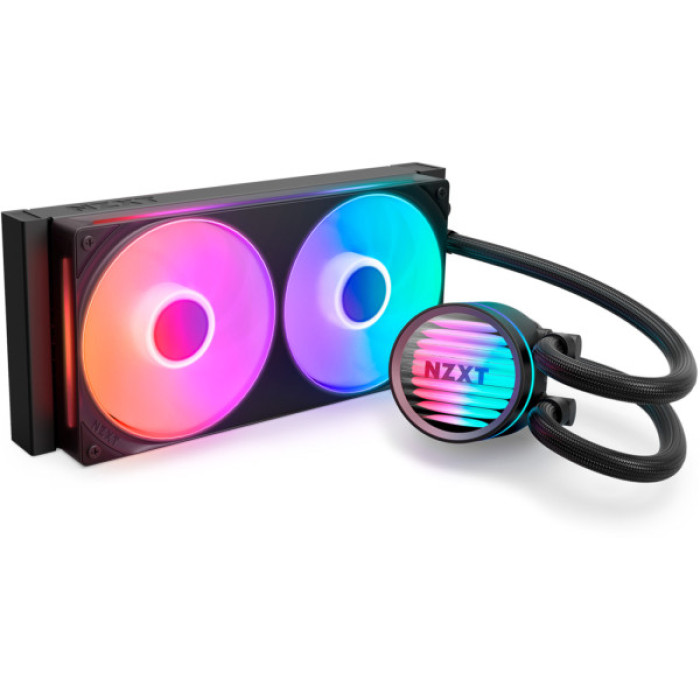 Система рідинного охолодження NZXT Kraken Core 240 Black with RGB fans Single Fra (RL-KR24C-B1)
