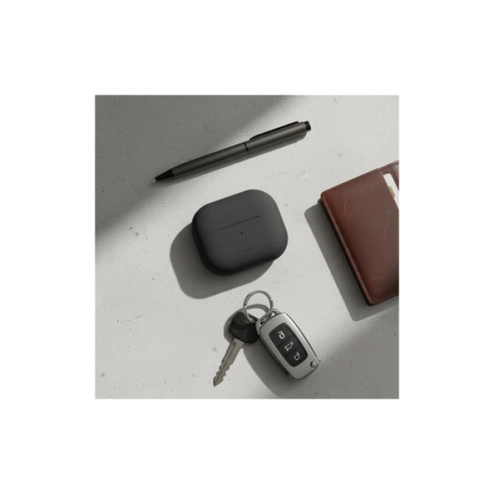 Чохол для навушників Uniq Lino AirPods 4 Silicone Ash Grey (8886463691373)