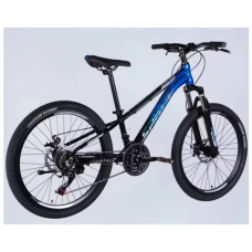 Велосипед Space 24" PHAETON DD FR рама-11" AL 2026 чорно-синій (OPS-SP-24-071)