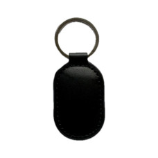 Брелок з чіпом Merlion ID Em-Marine, 125kHz, EM-Leather, овальний, у шкіряному чохлі, black (EM-Leather овальный)