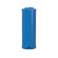 Ємність для води Вігер вертикальна харчова 1000 л вузька, кришка з клапаном синя (13231)