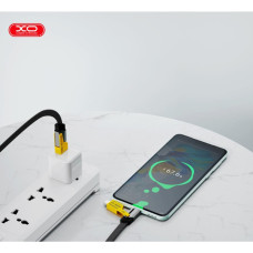 Дата кабель USB 2.0 AM to USB-C + USB 2.0 AM to Lightning 1.0m 60W black XO (NB283_4-in-1_Black)