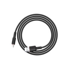 Дата кабель USB 2.0 AM to Lightning 1.2m 2.4A silicone C2-02 black Acefast (AFC2-02B)