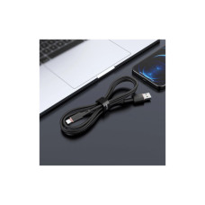 Дата кабель USB 2.0 AM to Lightning 1.2m 2.4A silicone C2-02 black Acefast (AFC2-02B)