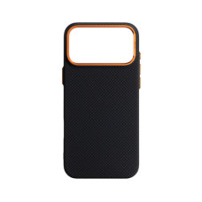 Чохол до мобільного телефона Armorstandart LikeCarbon2 SE MagCase Apple iPhone 17 Pro Max Kevlar Black Orange (ARM89165)