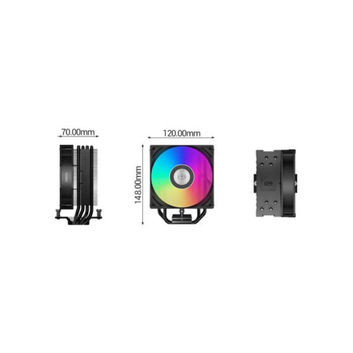 Кулер до процесора PcCooler RT400 ARGB BK