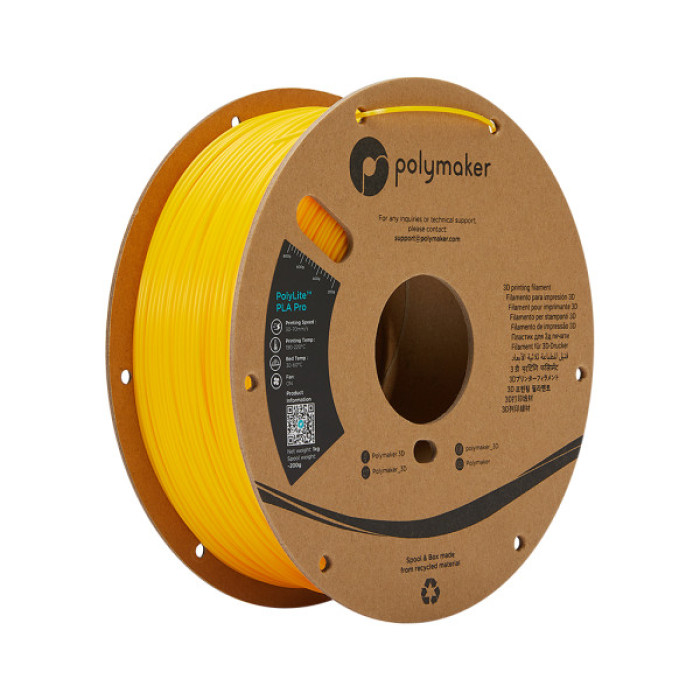 Пластик для 3D-принтера Polymaker PLA POLYLITE PRO 1,75mm 1kg YELLOW (PA07009)