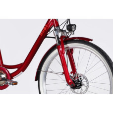 Електровелосипед Dorozhnik 26" eRUBY DD FR рама-17" 48B 15А*г 500Вт 2026 бордовий (ELB-D-26-304)