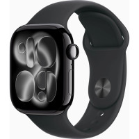Смарт-годинник Apple Watch Series 11 GPS 42mm Jet Black Aluminium Case with Black Sport Band - S/M (MEQT4RK/A)