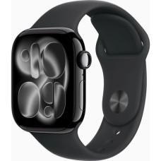Смарт-годинник Apple Watch Series 11 GPS 42mm Jet Black Aluminium Case with Black Sport Band - S/M (MEQT4RK/A)