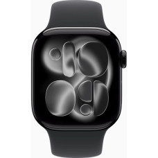 Смарт-годинник Apple Watch Series 11 GPS 42mm Jet Black Aluminium Case with Black Sport Band - S/M (MEQT4RK/A)