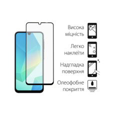 Скло захисне Dengos Full Glue Samsung Galaxy A16 5G (black) (TGFG-378)