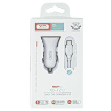 Зарядний пристрій XO 2xUSB 2.4A + cable USB to Micro 5P white (TZ10-M-WH)