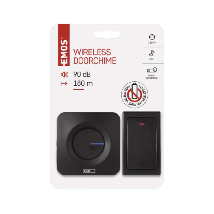 Дверний дзвінок EMOS бездротовий EMOS P5729B (P5729B)