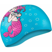 Шапка для плавання Aqua Speed Kiddie 142-Mermaid 1784 блакитний Діт OSFM (5908217617842)