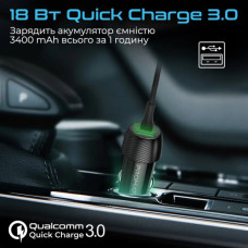 Зарядний пристрій Promate 33W USB-C + Lightning cables + USB-A port (powerdrive-33pdci.black)