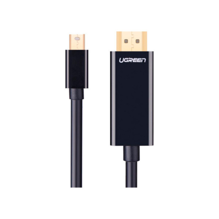 Кабель мультимедійний miniDisplayPort M to HDMI M 1.5m MD101 4K black Ugreen (20848)