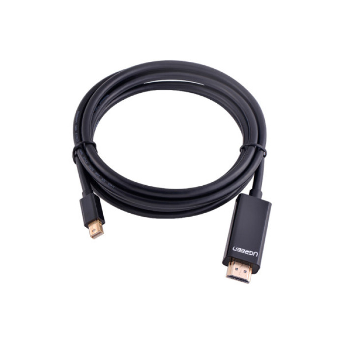 Кабель мультимедійний miniDisplayPort M to HDMI M 1.5m MD101 4K black Ugreen (20848)