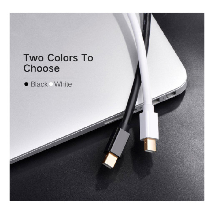 Кабель мультимедійний miniDisplayPort M to HDMI M 1.5m MD101 4K black Ugreen (20848)