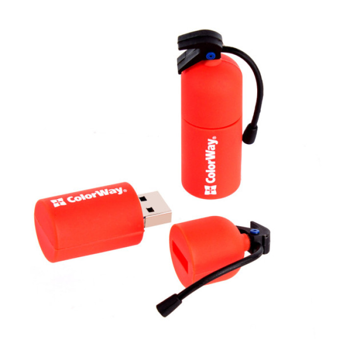 USB флеш накопичувач ColorWay Fire 64 GB USB 3.0 Red (CW-USBFE64)