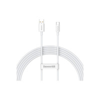 Дата кабель USB 2.0 AM to USB-C 1.5m Superior Fast Charging 100W moon white Baseus (P10320102214-02)