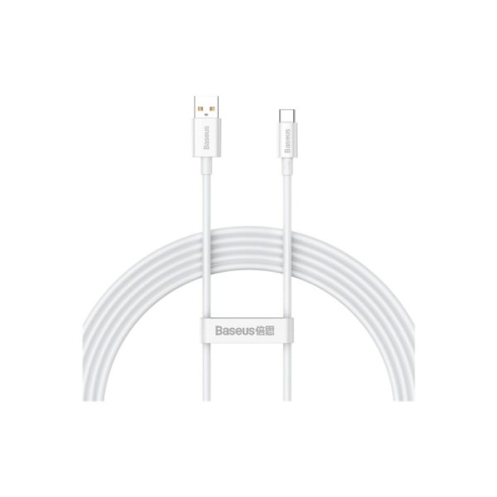 Дата кабель USB 2.0 AM to USB-C 1.5m Superior Fast Charging 100W moon white Baseus (P10320102214-02)