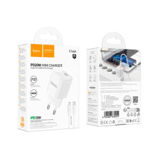Зарядний пристрій HOCO C146A Charm USB-C PD20W + cable USB-C to Lightning White (6942007630252)