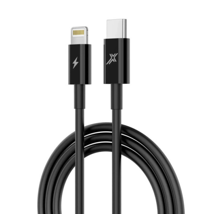 Дата кабель USB-C to Lightning 1.0m 60W black Grand-X (CL-08B)