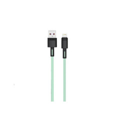 Дата кабель USB 2.0 AM to Lightning 1.0m 5A green XO (NB166-L-1-GR)